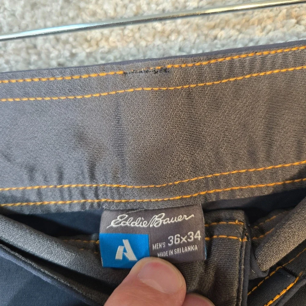 Eddie Bauer Pants Mens 36x34 Blue/Gray First Ascent Guide Pro Hiking outdoor